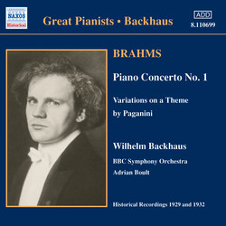 Brahms: Piano Concerto No. 1 (Backhaus) (1932)