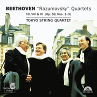 Beethoven: String Quartets VII, VIII & IX (Op. 59, Nos. 1–3) “Dedicated to Count Razumovsky”
